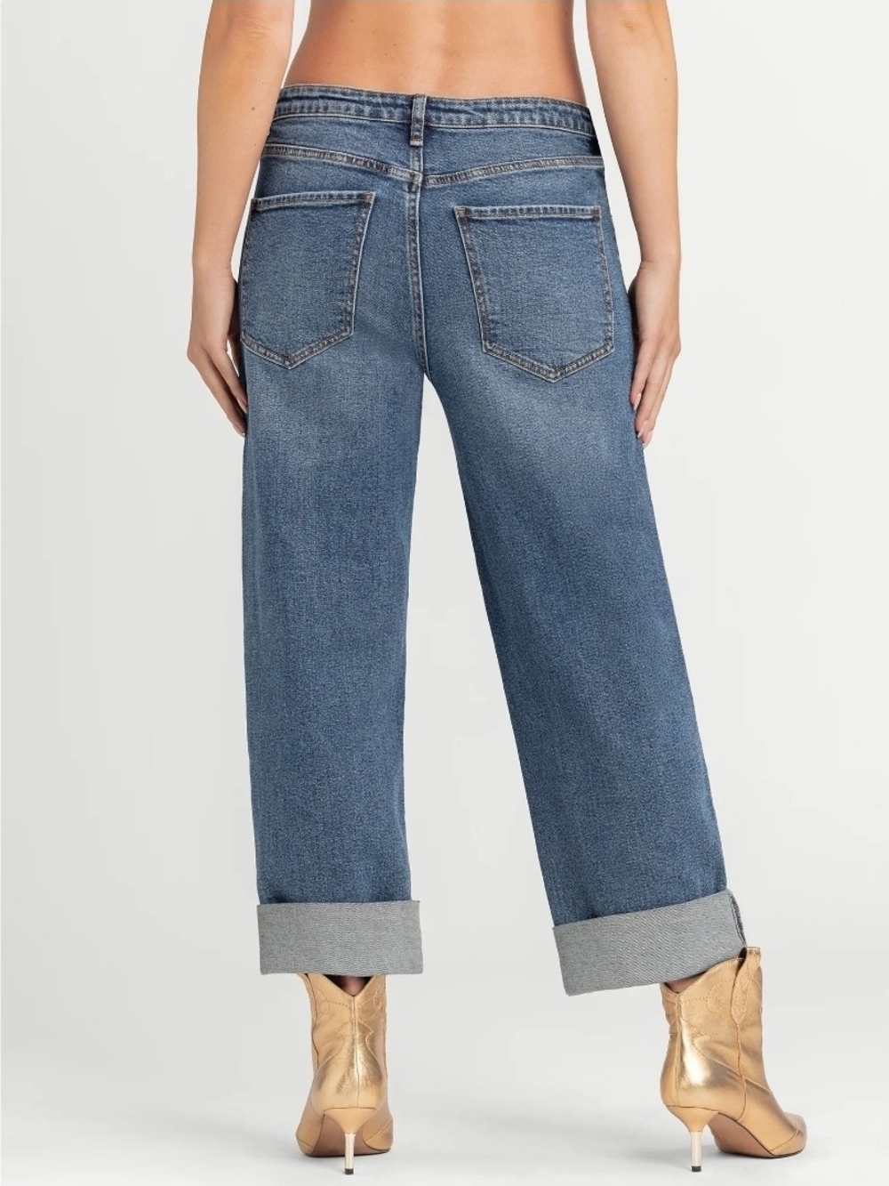 Jessica Simpson Women's Zinnia Boyfriend Jeans 25" Inseam Size 16 Wide NWT - Picture 4 of 9